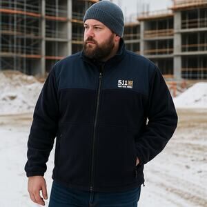 5.11 Tactical Series Fleece Jacket Men’s 3XL Full Zip Utility Coat - Flaws